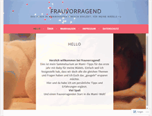 Tablet Screenshot of frauvorragend.com